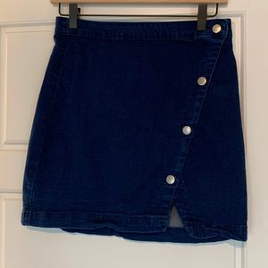 Denim mini skirt